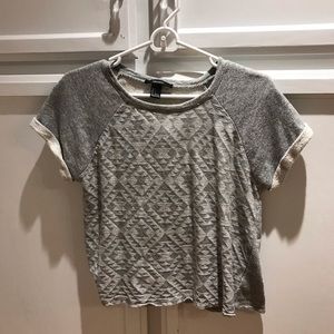 Forever 21 crop lightweight crop sweatshirt